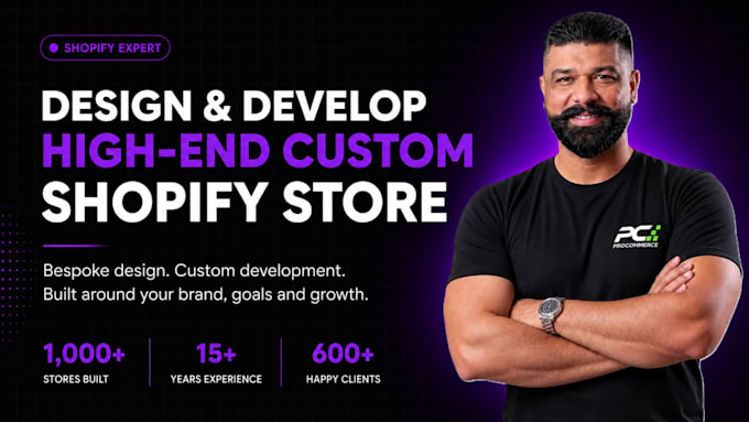 design and develop a high end custom shopify store for you