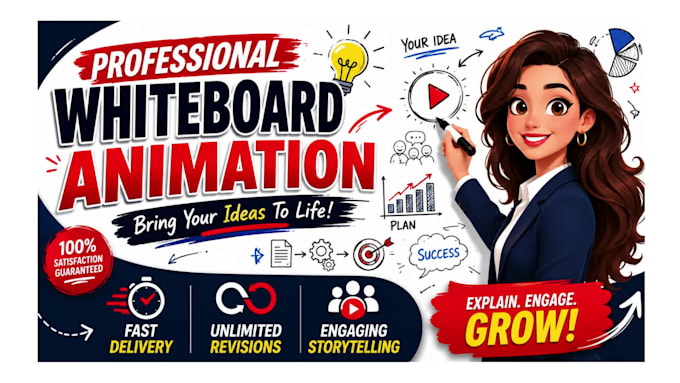 create professional whiteboard animation explainer videos