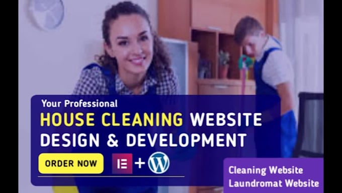create cleaning website, office cleaning,house cleaning,handyman laundry website