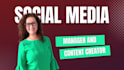 be your monthly social media  manager and content creator