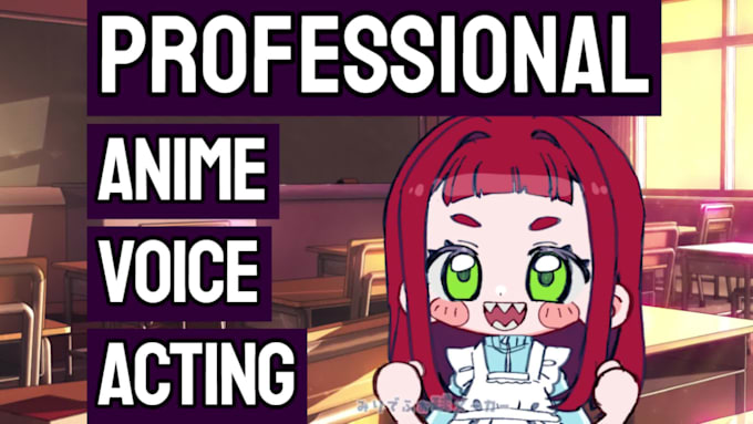 record professional anime voice acting
