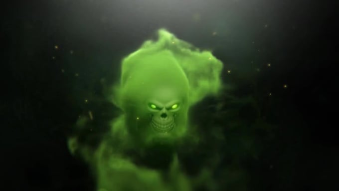 make scary and horror logo reveal intro