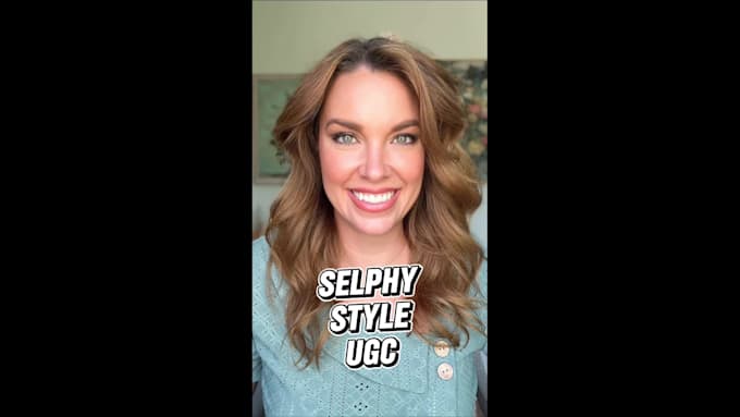 create a selfie style ugc video