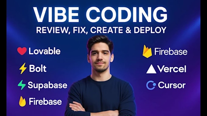 build, fix vibe coded app, website and its backend with firebase and supabase