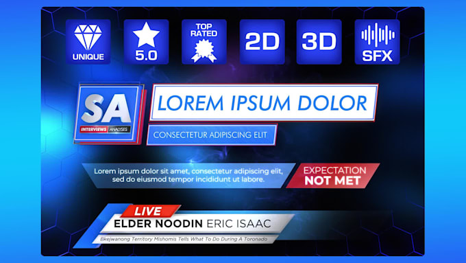 create custom and unique lower third