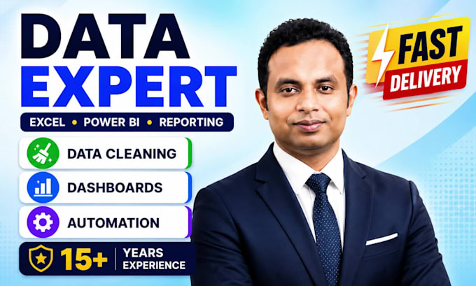 do excel data cleaning and excel data analysis and dashboard