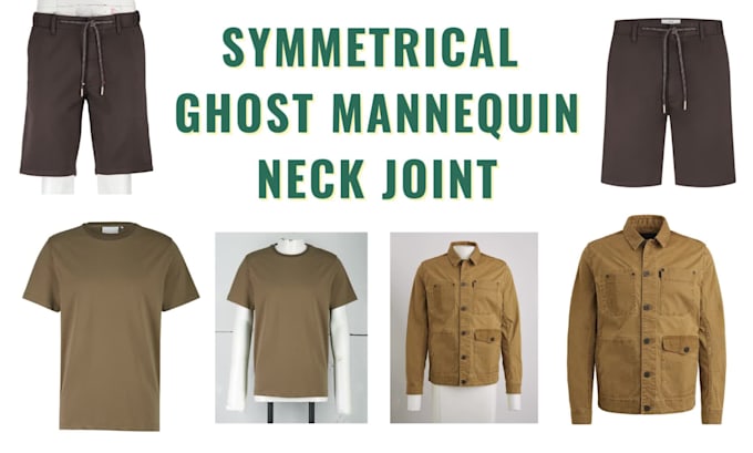 do symmetrical, ghost mannequin, neck joint with the best quality
