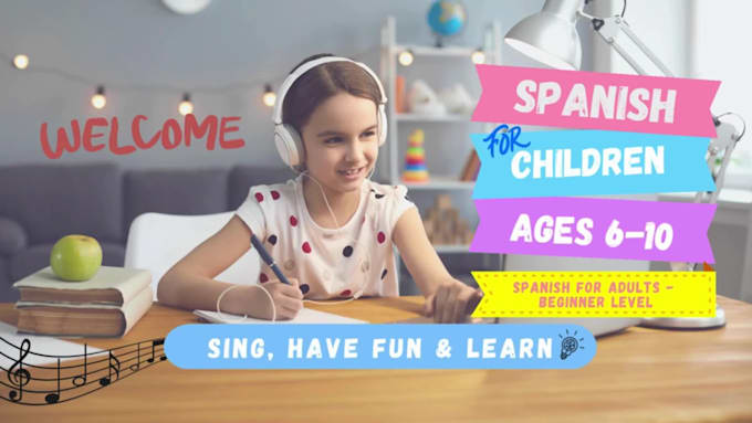 teach spanish to kids ages from 7 to 10