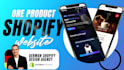 create a branded one product shopify dropshipping store