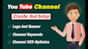 create a professional brand youtube channel and complete setup