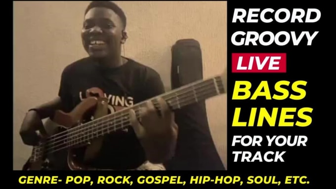 Record groovy live bass lines for your track by Akinwole22