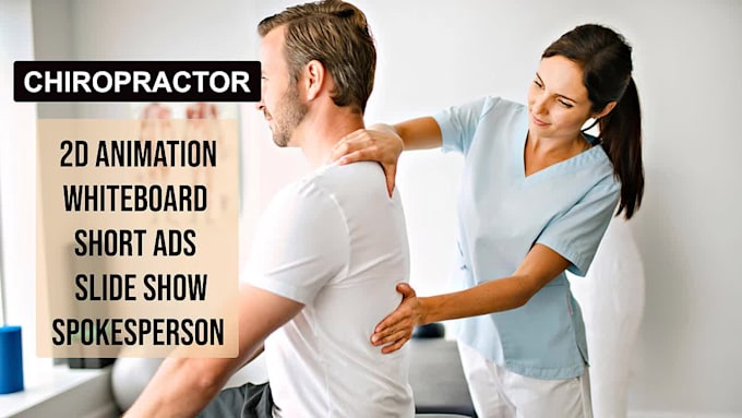 make chiropractor or chiropractic service promo video