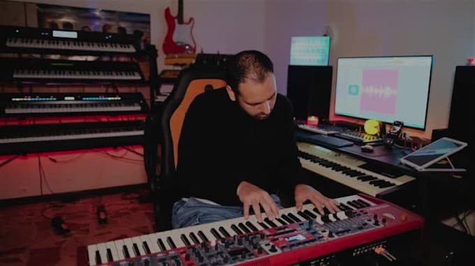 record professional rock organ and hardware keyboards