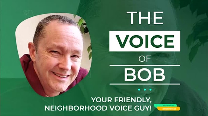 deliver the perfect male voiceover for your project