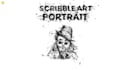 create cool scribble portrait art vector from portrait photo