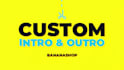produce custom intro and outro or logo animation for youtube