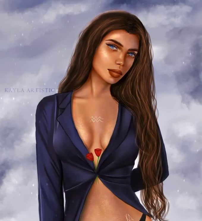 paint digital illustrations with time lapse video