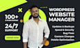 be your website manager and do wordpress website maintenance