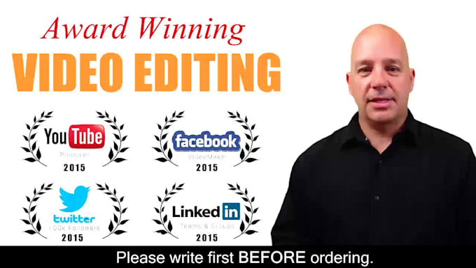 be your award winning video editor