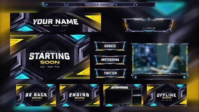 create custom animated twitch overlays, graphics and emotes