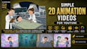 create 2d stickman animation for your youtube channel