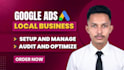 manage and optimize google ads adwords ppc campaigns for local service business