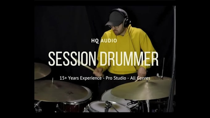 record drums to your track as a professional session drummer