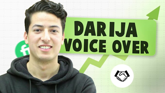 produce moroccan voice over darija in 3 hrs