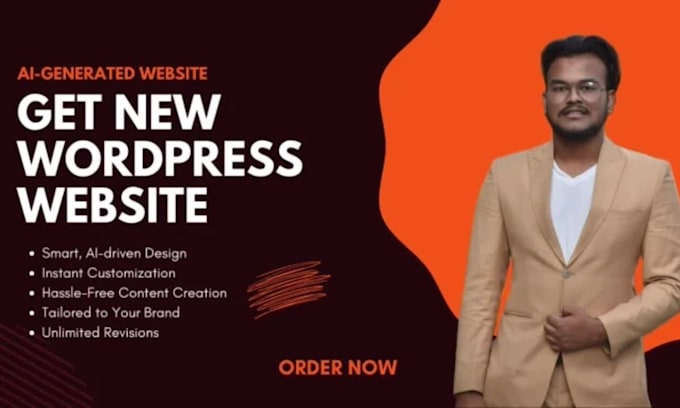 make an ai generated website in wordpress