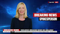 provide a breaking news spokesperson video