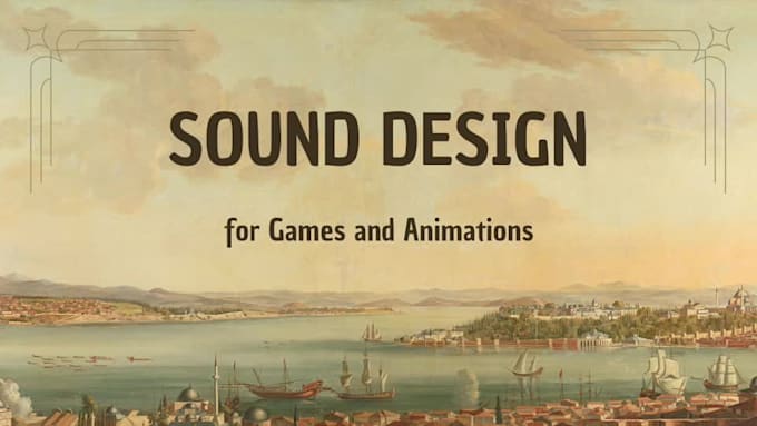create a sound design for your video game