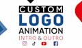 create custom logo animation, youtube intro and outro videos
