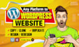 design, redesign, duplicate, copy clone website using elementor pro