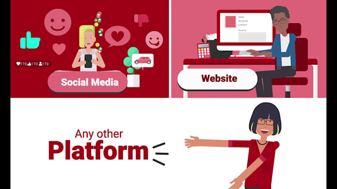 create 2d animated saas explainer demo video for your product, website or app