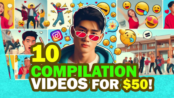 create high quality tiktok compilation videos for youtube and instagram