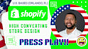 design and develop a professional shopify ecommerce website