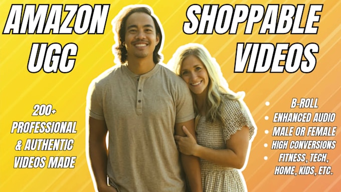 create an authentic, high converting amazon shoppable video