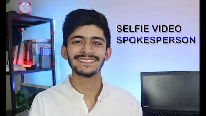 create natural selfie spokesperson video