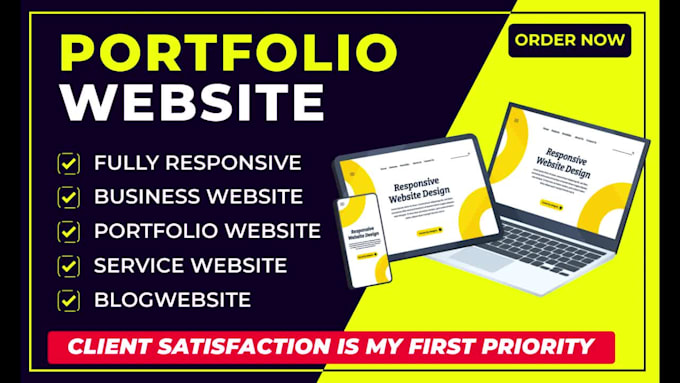 create effective portfolio website with admin panel