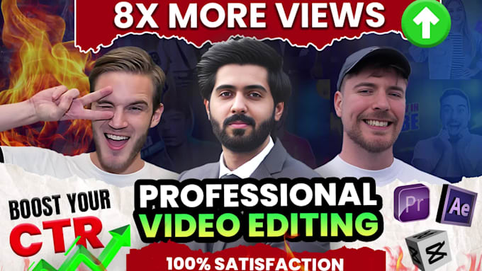 do professional video editing for youtube and social media