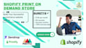 create a print on demand shopify store or pod website