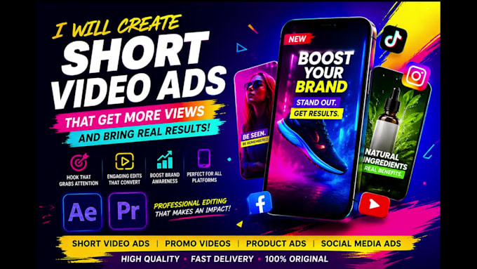 create promotional short video ads, brand commercial video ads