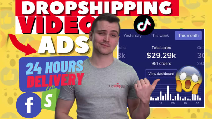 Create Viral Tiktok And Facebook Dropshipping Video Ads By Onlydropads