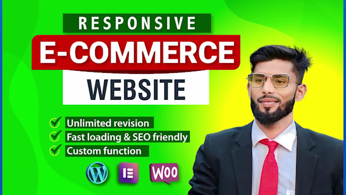 build your wordpress ecommerce website or elementor ecommerce store