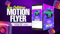 create motion flyer and animated poster with motion graphics