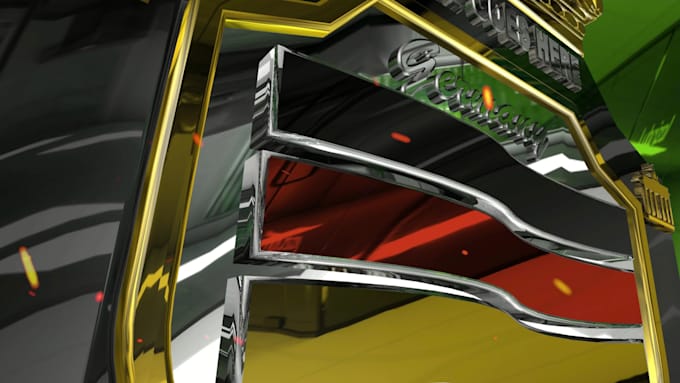 do epic 3d logo animation with your country flag on it
