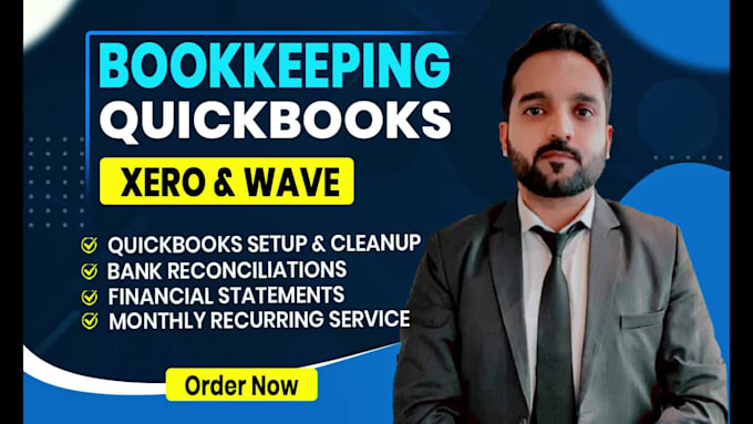 do bookkeeping, cleanup, setup in quickbooks online, xero, wave, excel