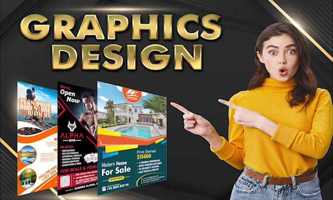 create any graphics design to the best quality