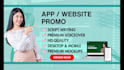 create engaging website and app explainer or demo promo video ads