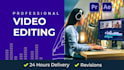 do professional video editing and youtube video edit